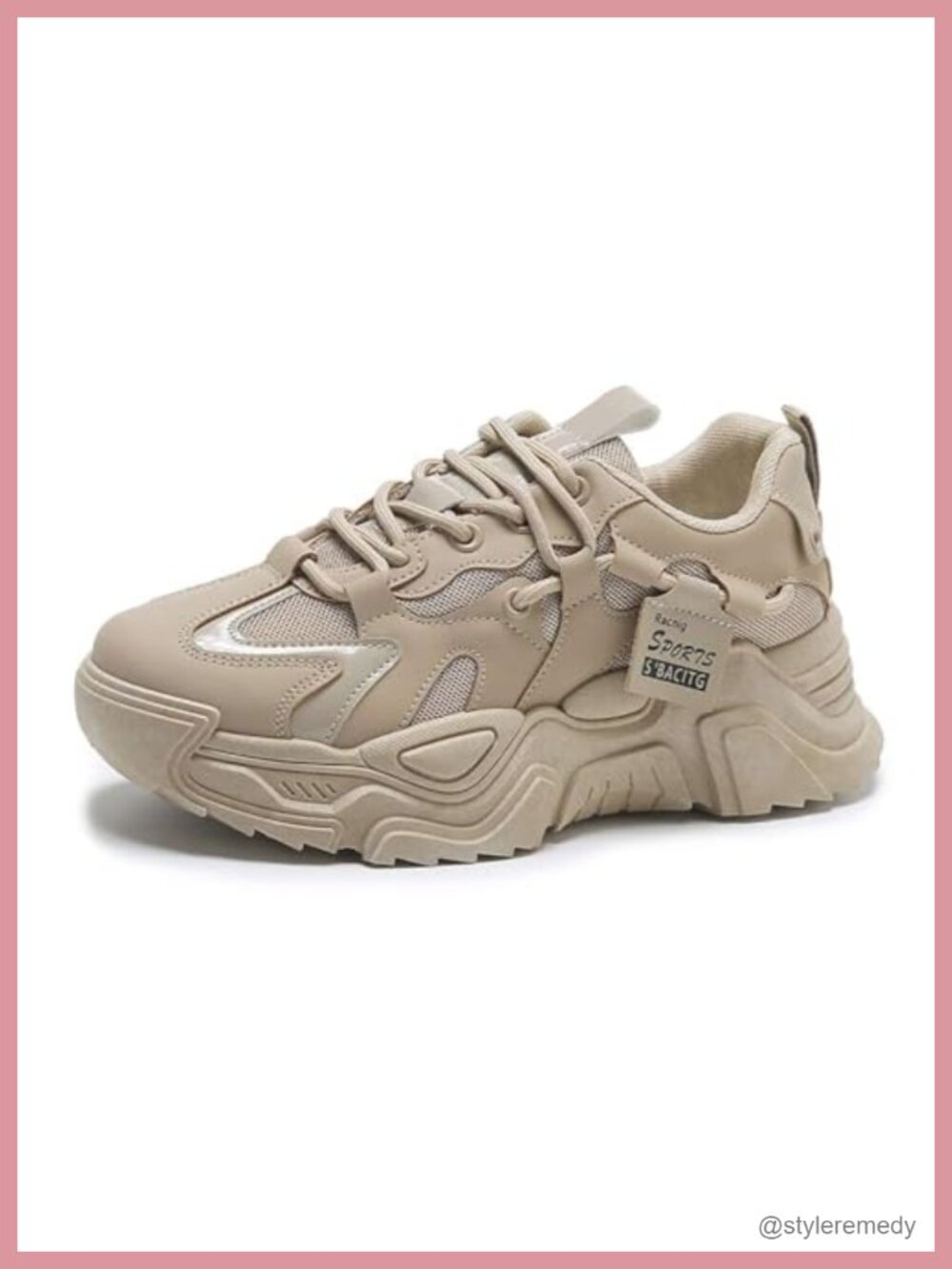 Women's Breathable Mesh Platform Sneakers Lightweight Comfort Lace-Up Walking